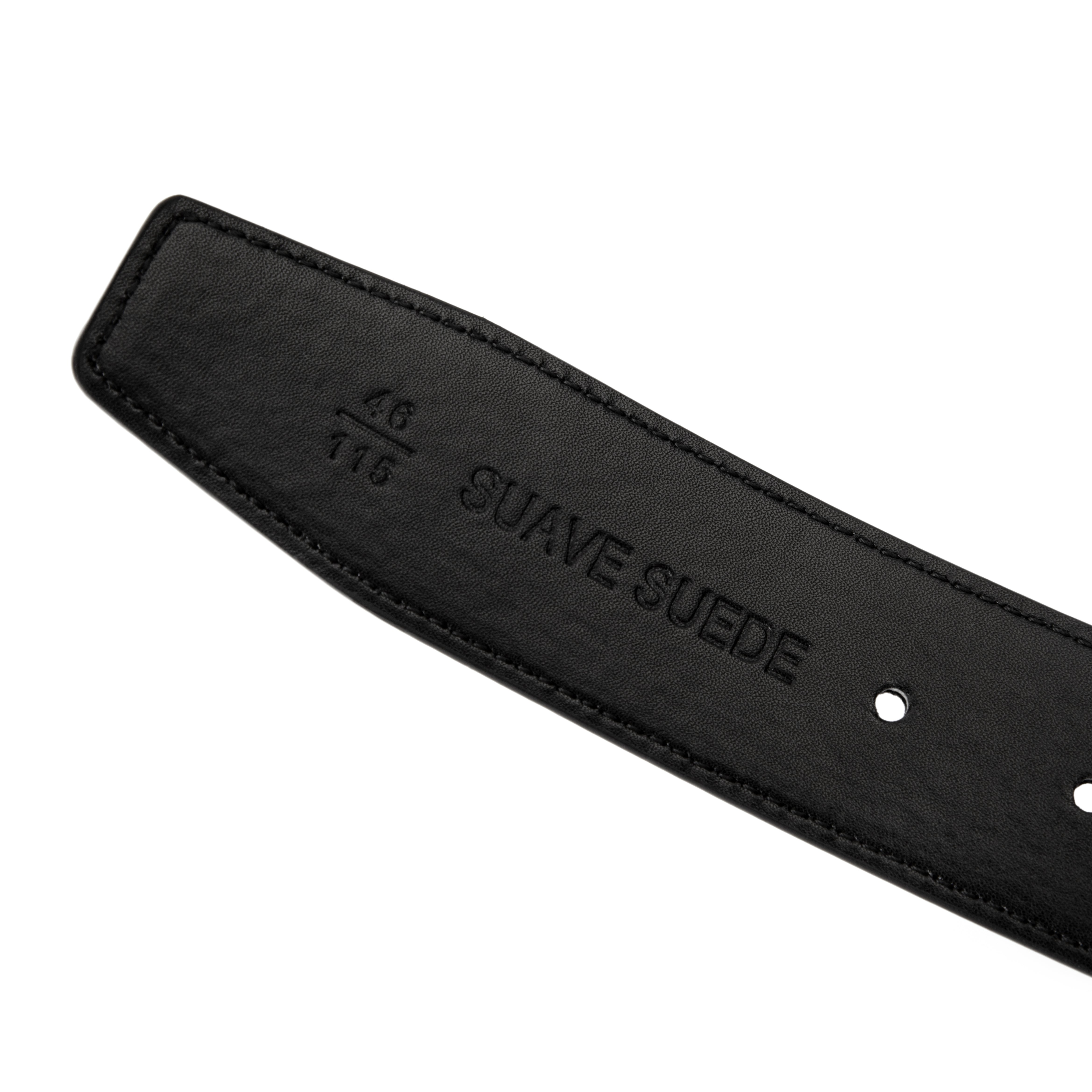 Midnight Black Snakeskin Belt