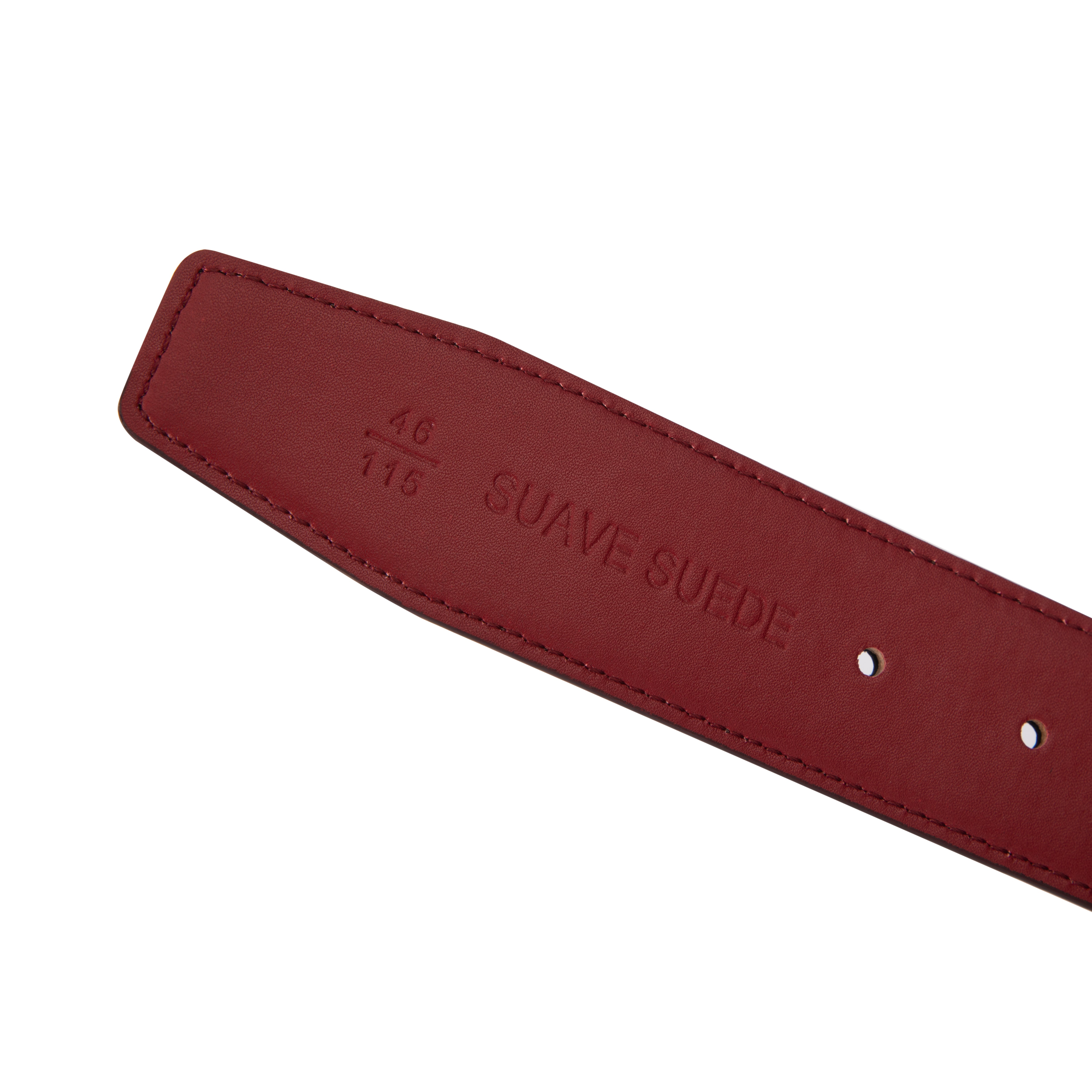 Burnt Maroon Crocodile Belt