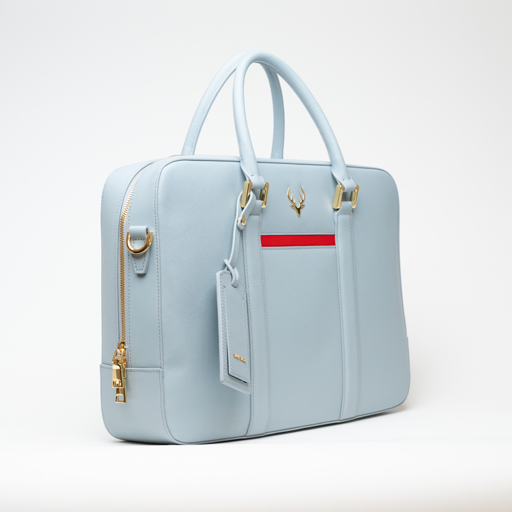 Grey Saffiano Handbag