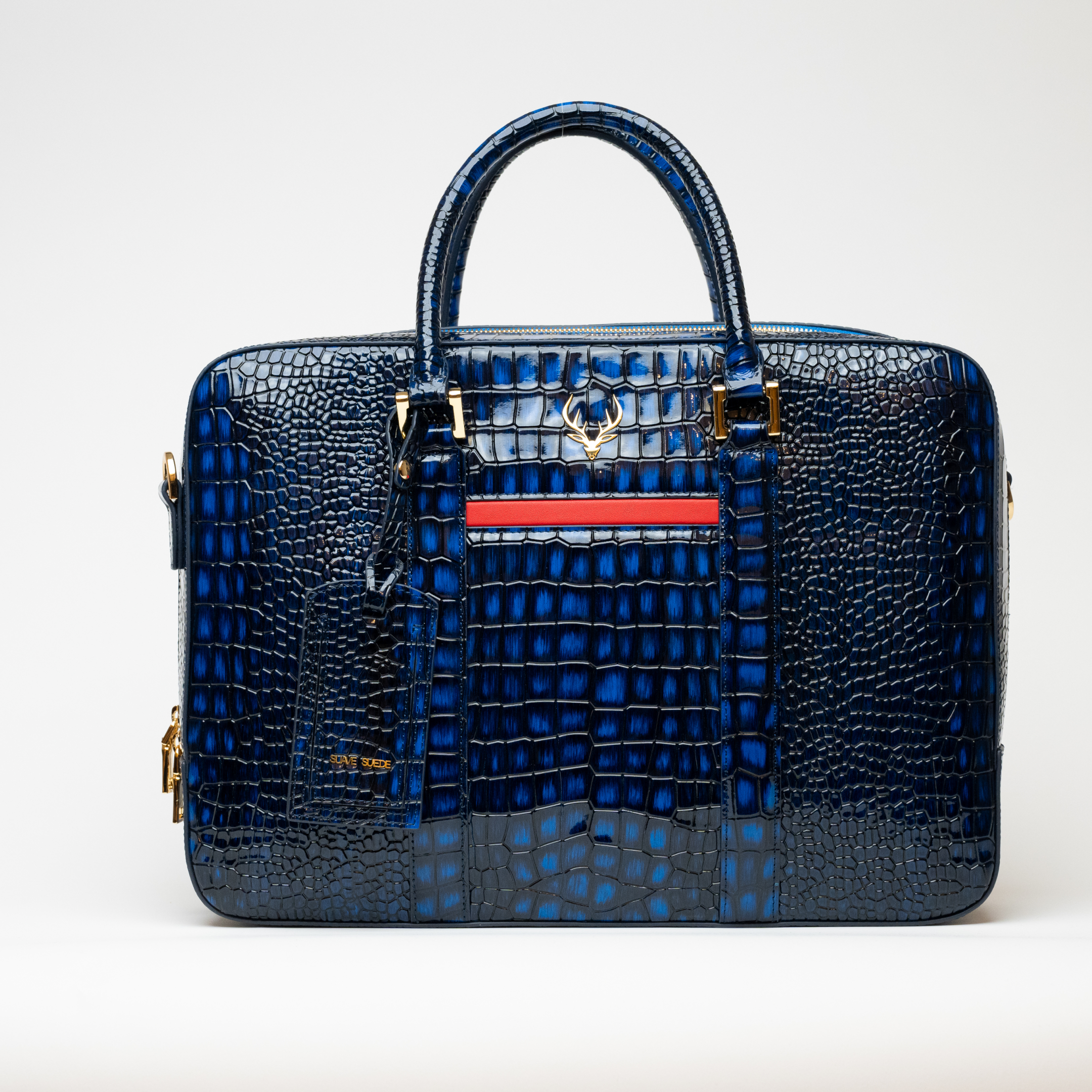 Blue Croc Handbag