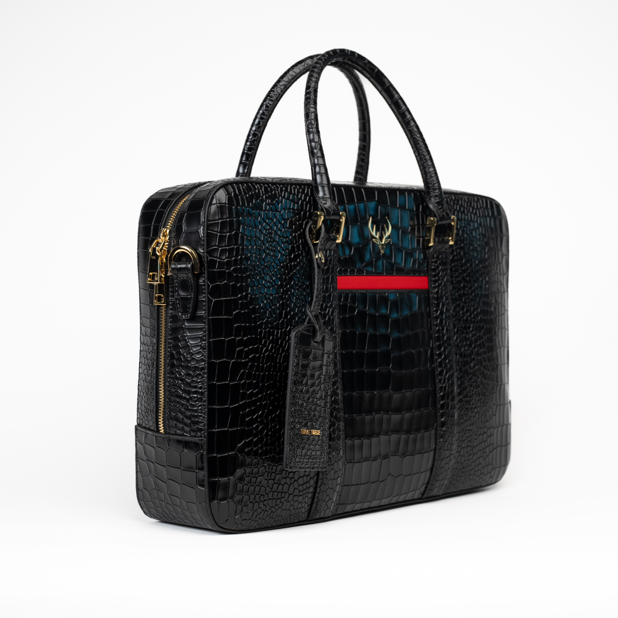 Black Croc Handbag