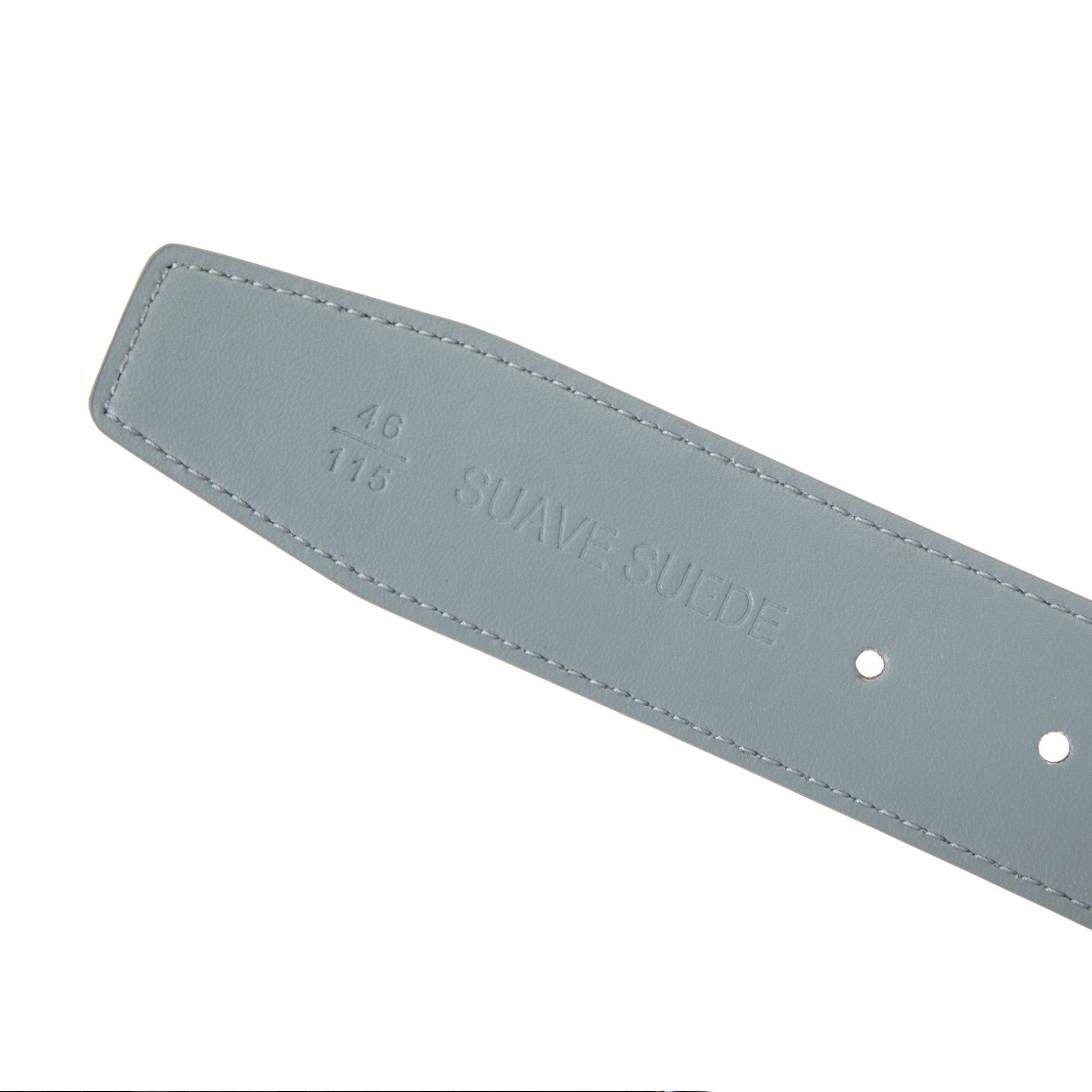 Grey Saffiano Belt