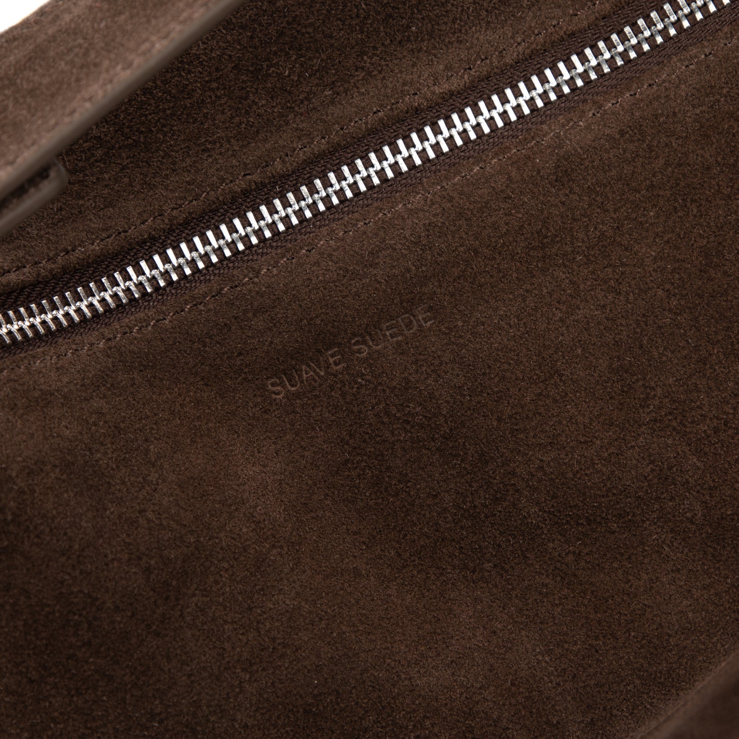 Espresso Suede Shoulder Bag