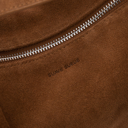 Cinnamon Suede Shoulder Bag
