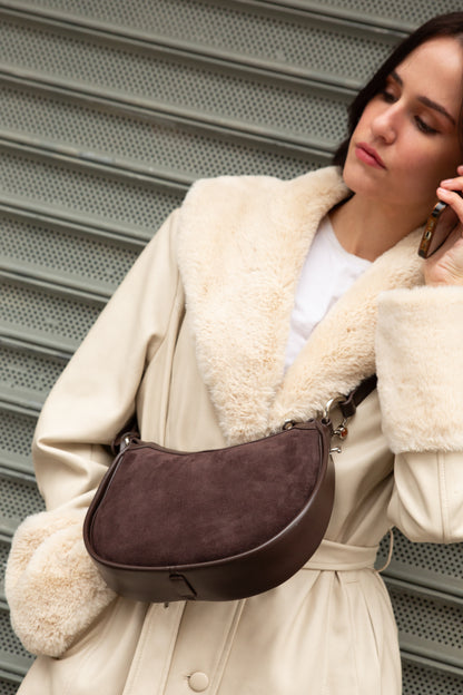 Cocoa Noir Opulent Crossbody Bag