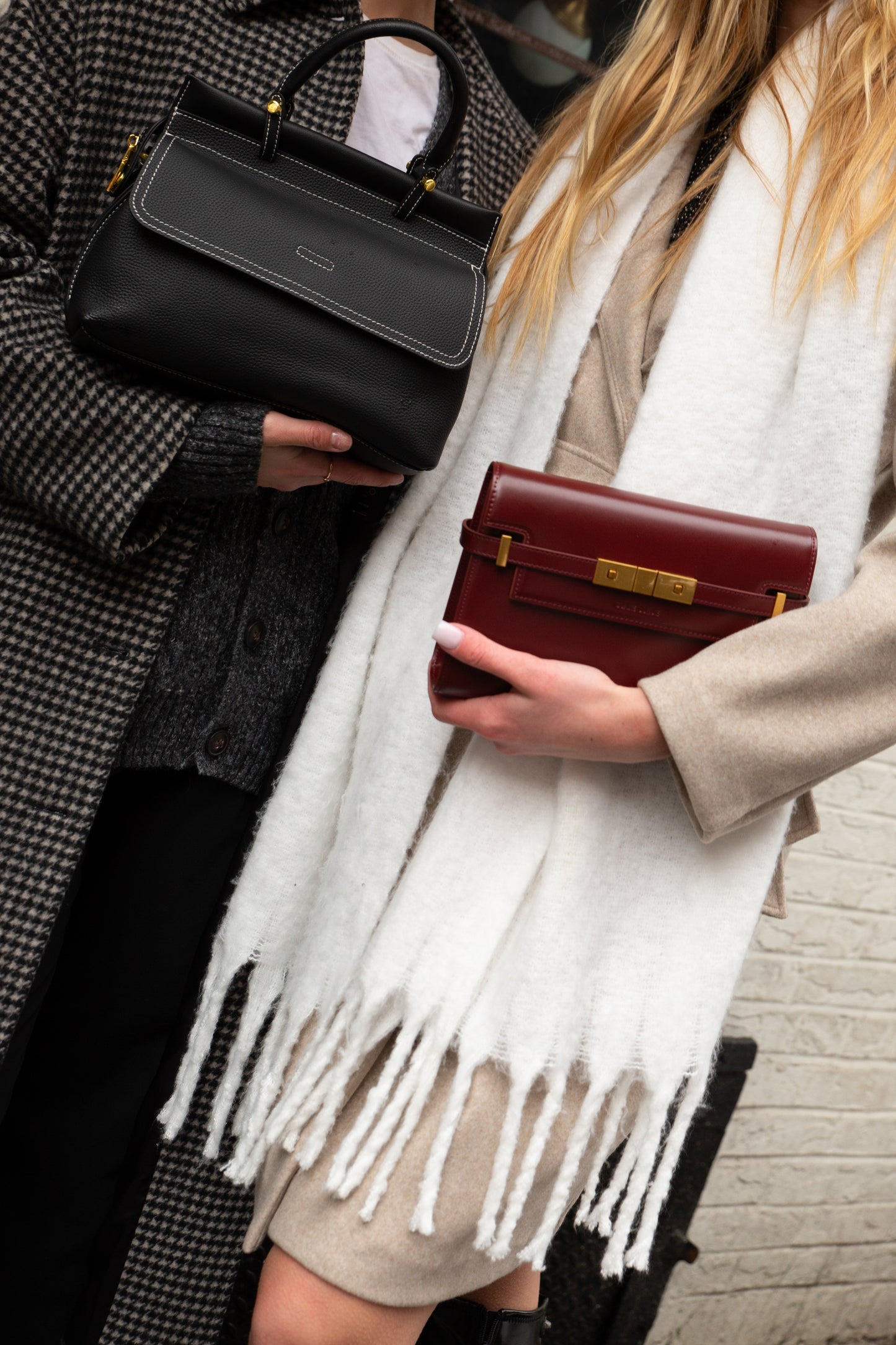 Crimson Maroon Manhattan Bag