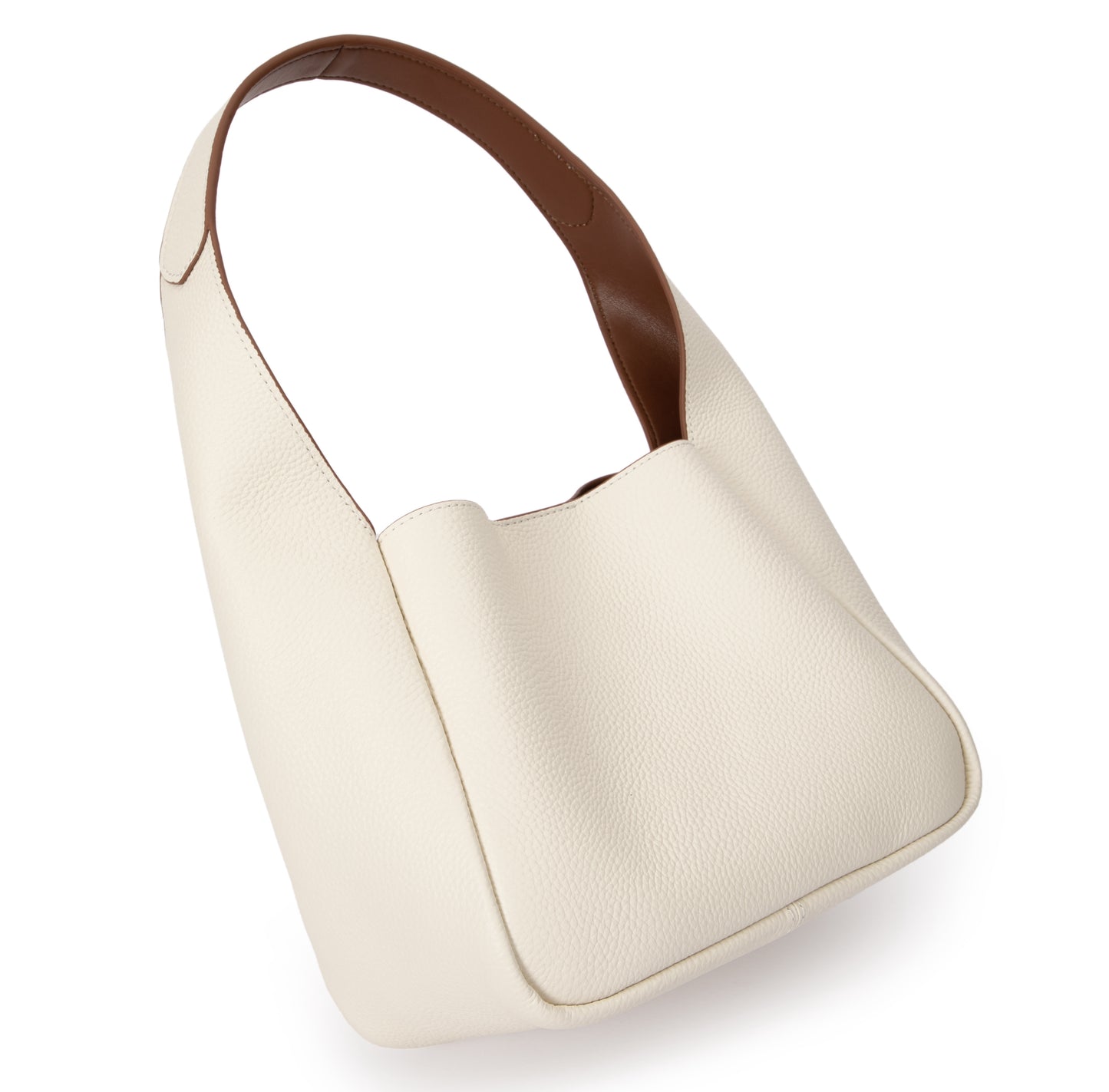 Crème Tumbler Shoulder Bag