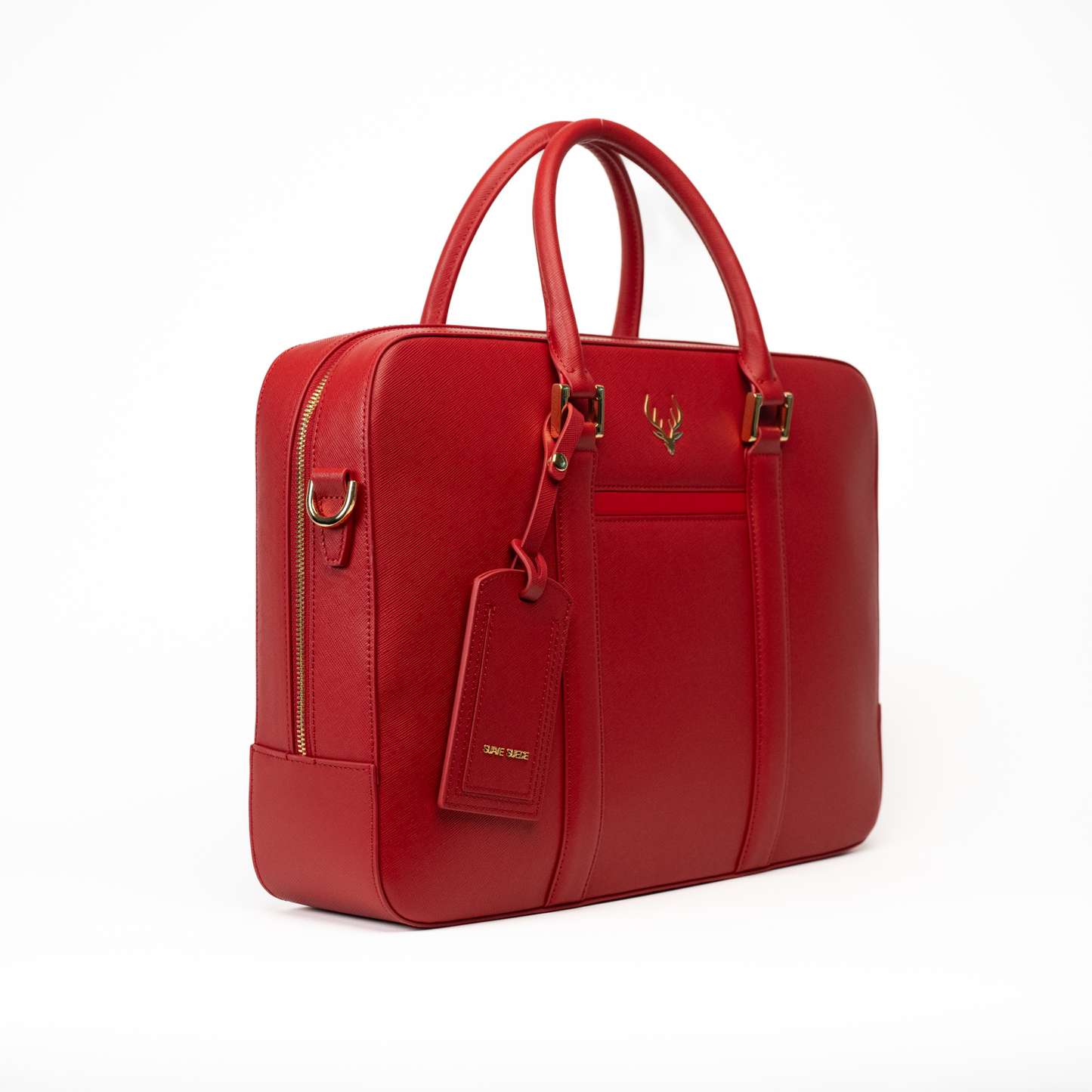 Red Leather Hand Bag