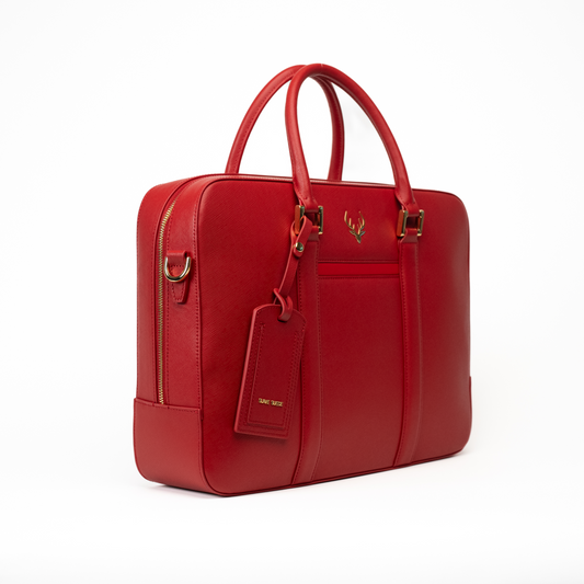 Red Saffiano Handbag