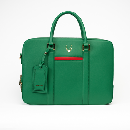 Emerald Green Leather Handbag