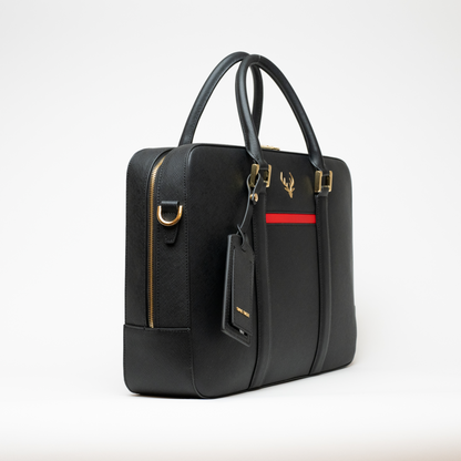 Midnight Black Leather Hand Bag