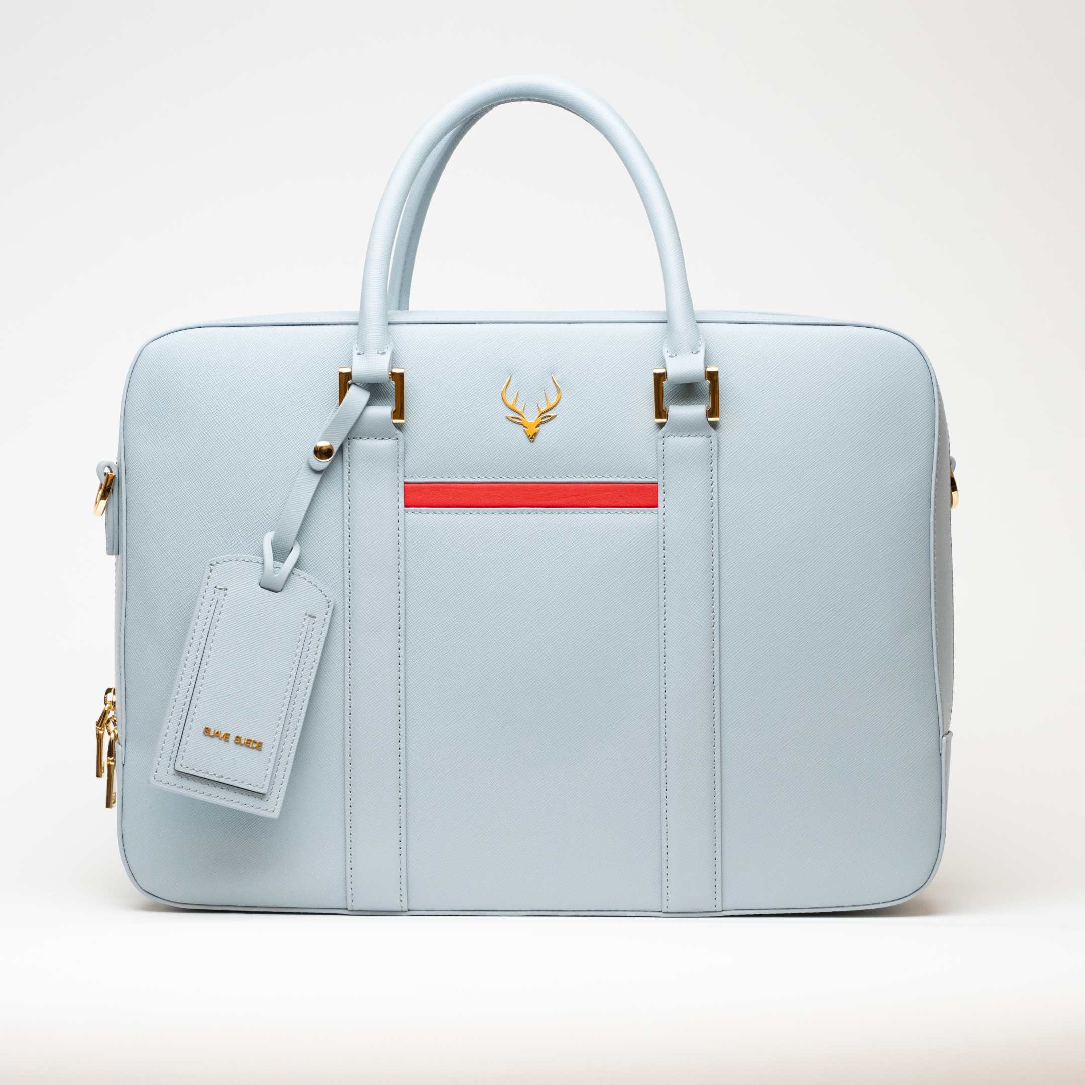 Grey Saffiano Handbag