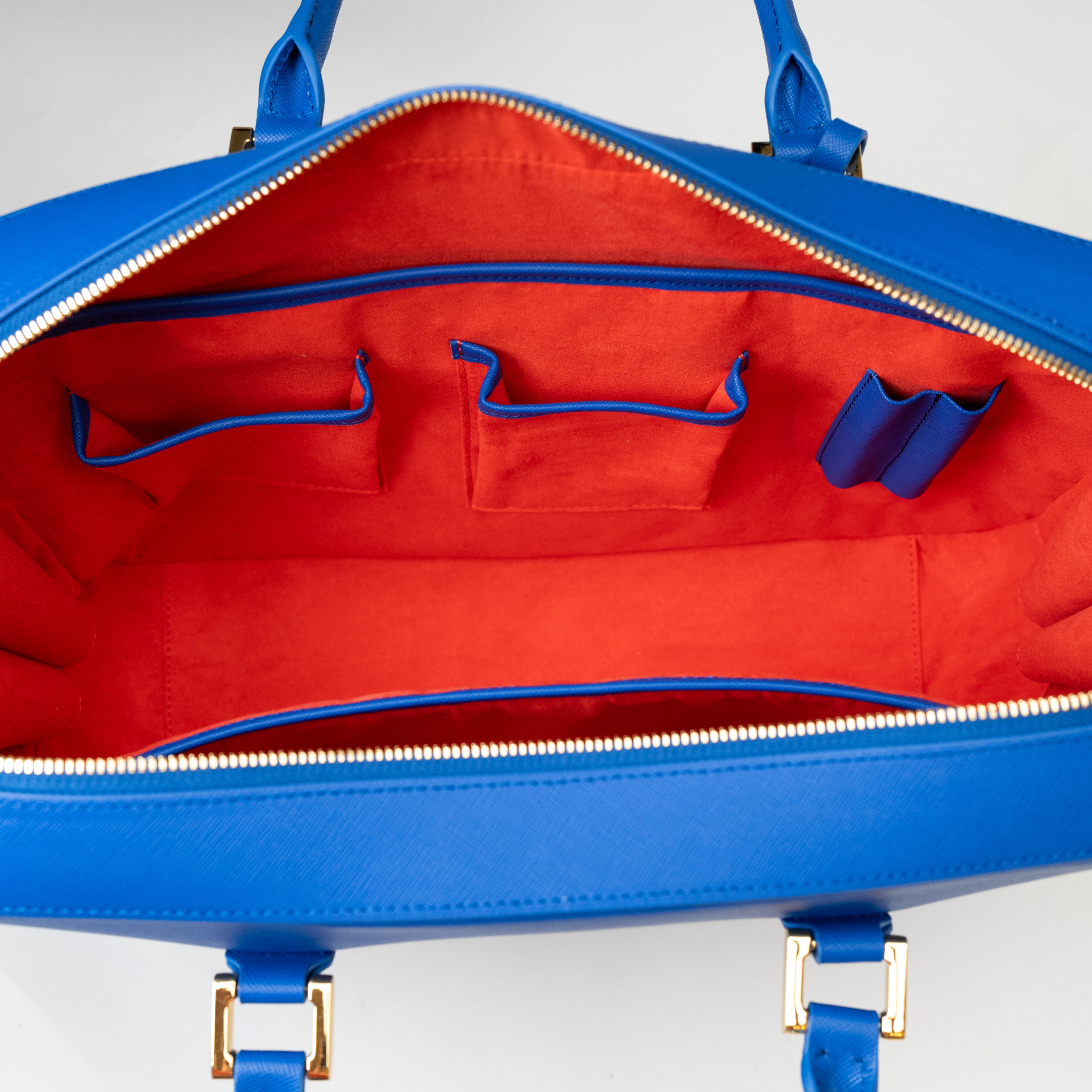 Electric Blue Saffiano Handbag