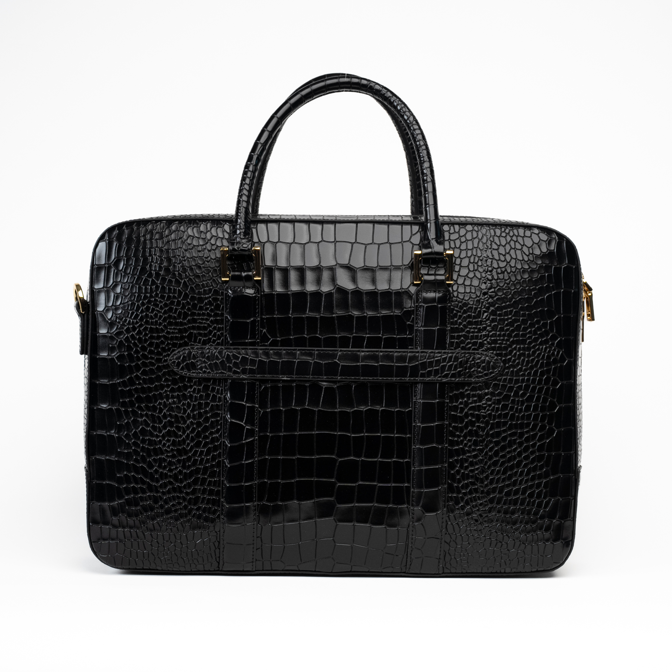 Black Croc Handbag