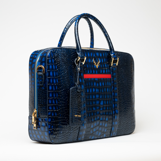 Blue Croc Handbag