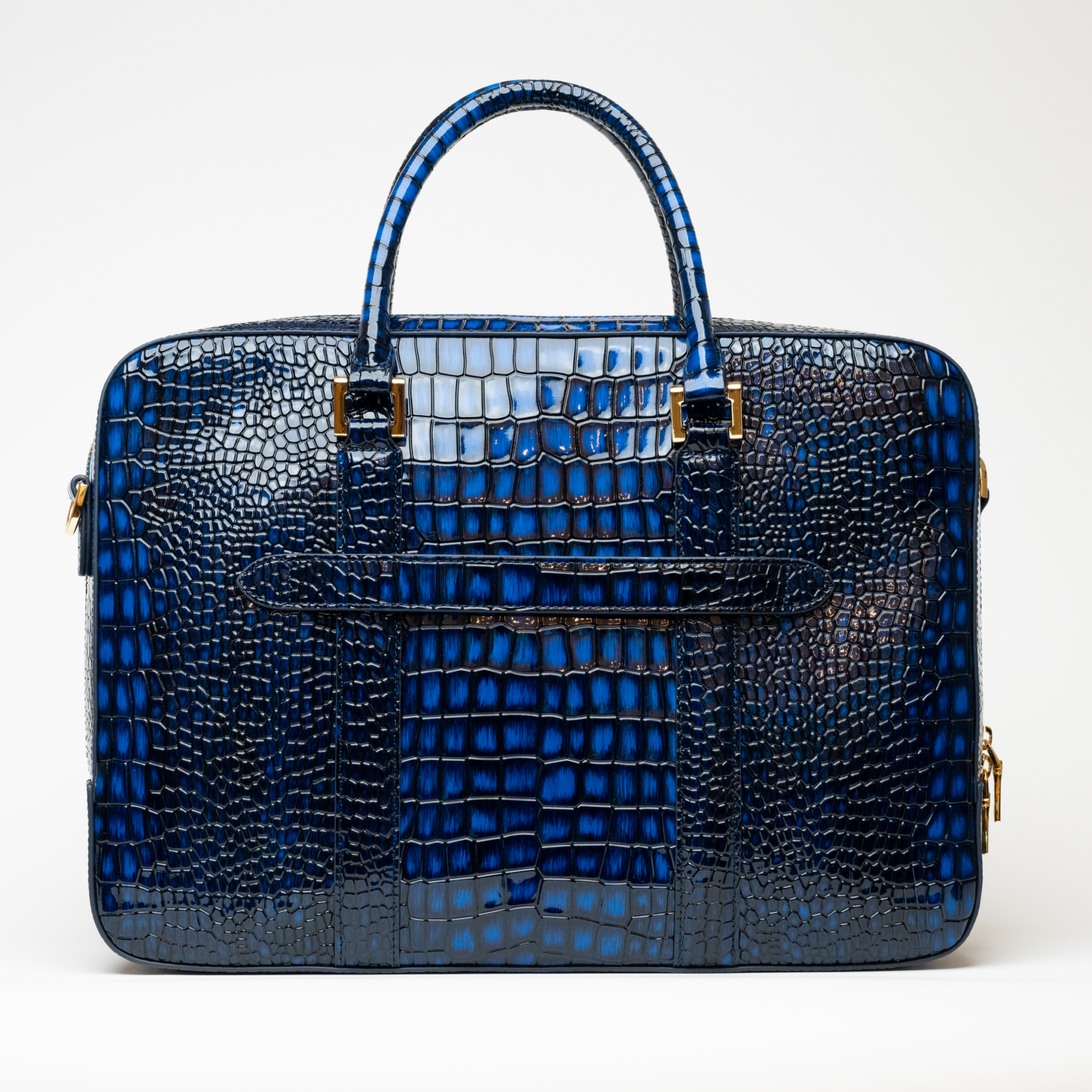 Blue Croc Handbag