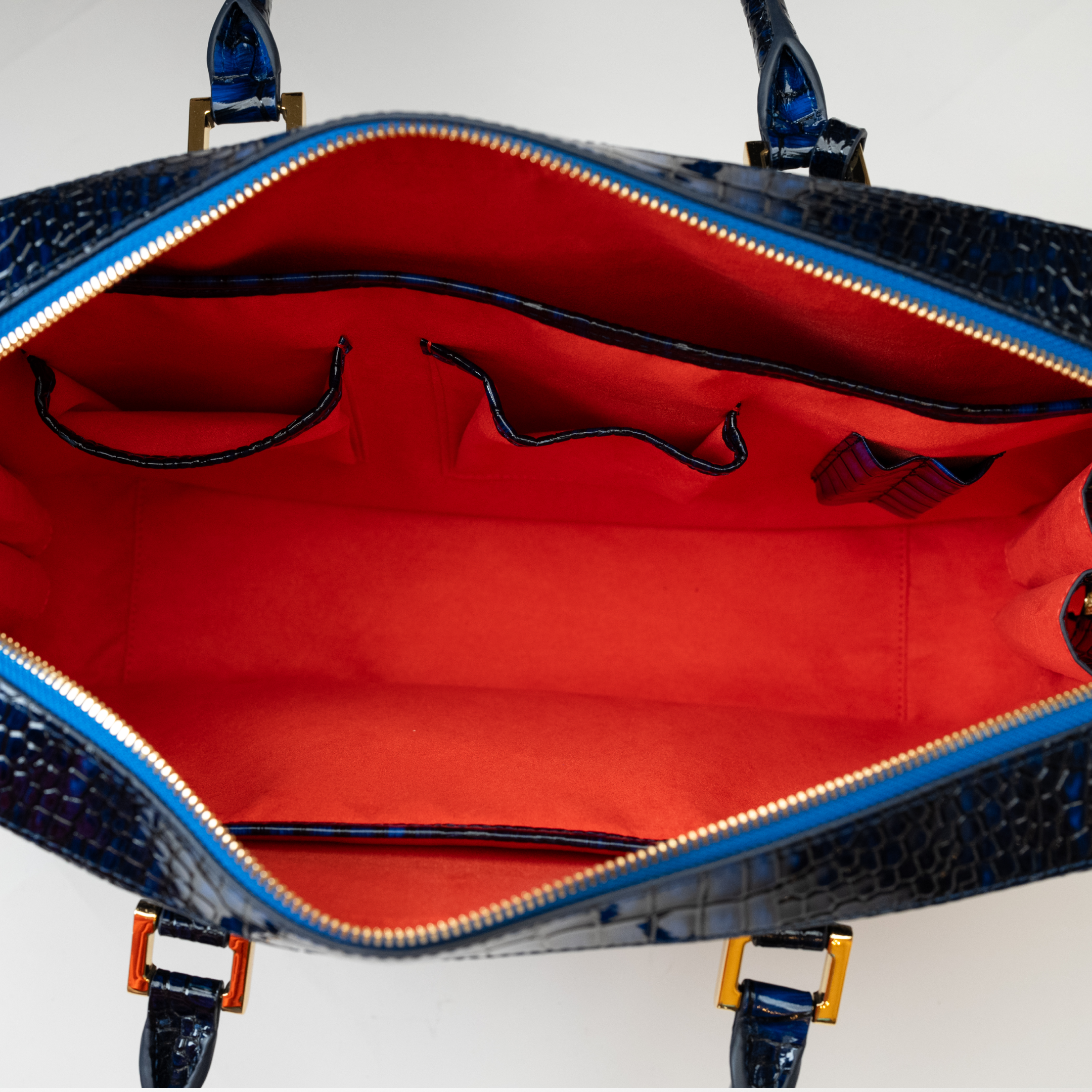 Blue Croc Handbag
