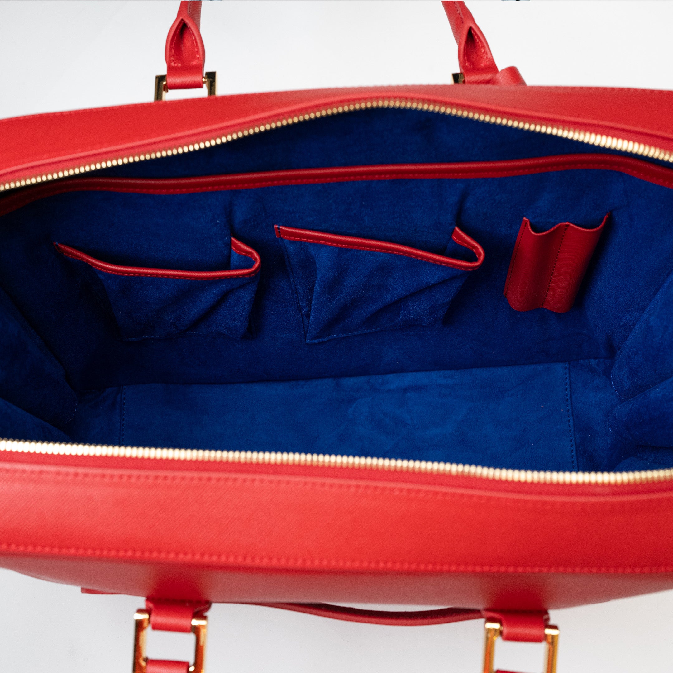 Red Saffiano Handbag