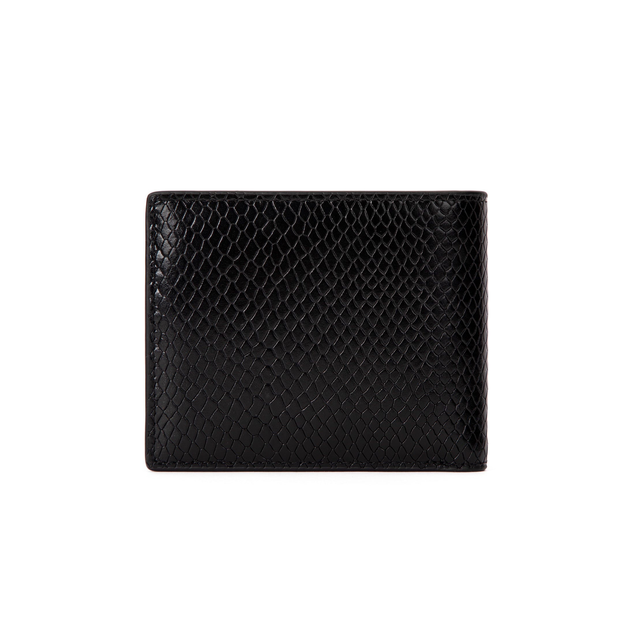 Midnight Black Snakeskin Wallet
